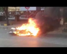 bike on fire