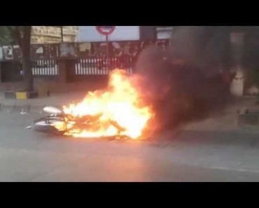 bike on fire
